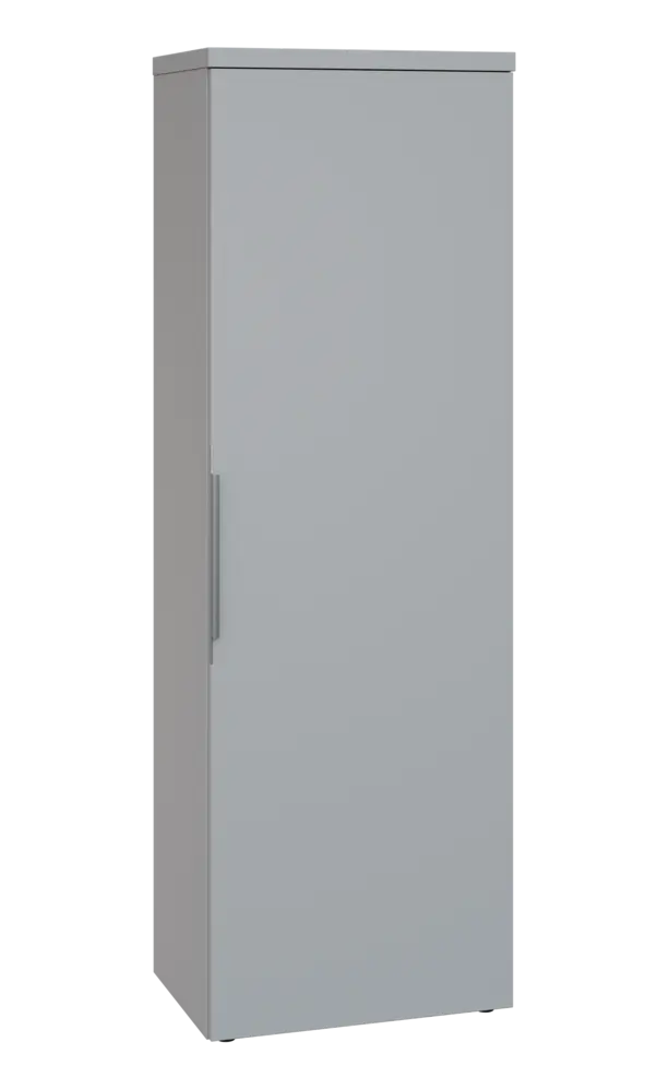 SISR 5 - 61 šatní skříň, 1-dveřová, výsuvné ramínko, pravá, 1820x600x400, šedá